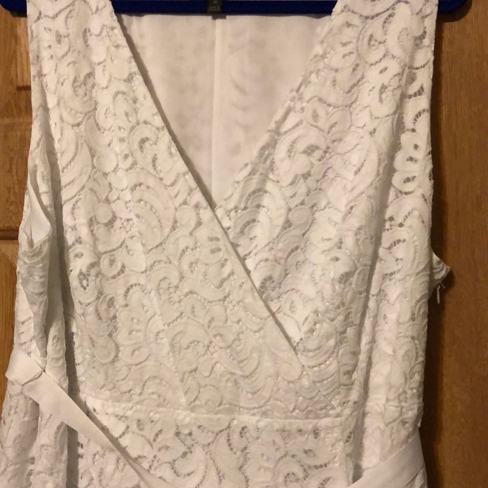 Lane Bryant White Lace Midi Dress - Picture 3 of 6